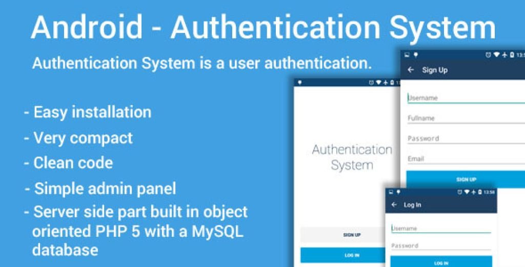 Android Authentication System - Clean Codz