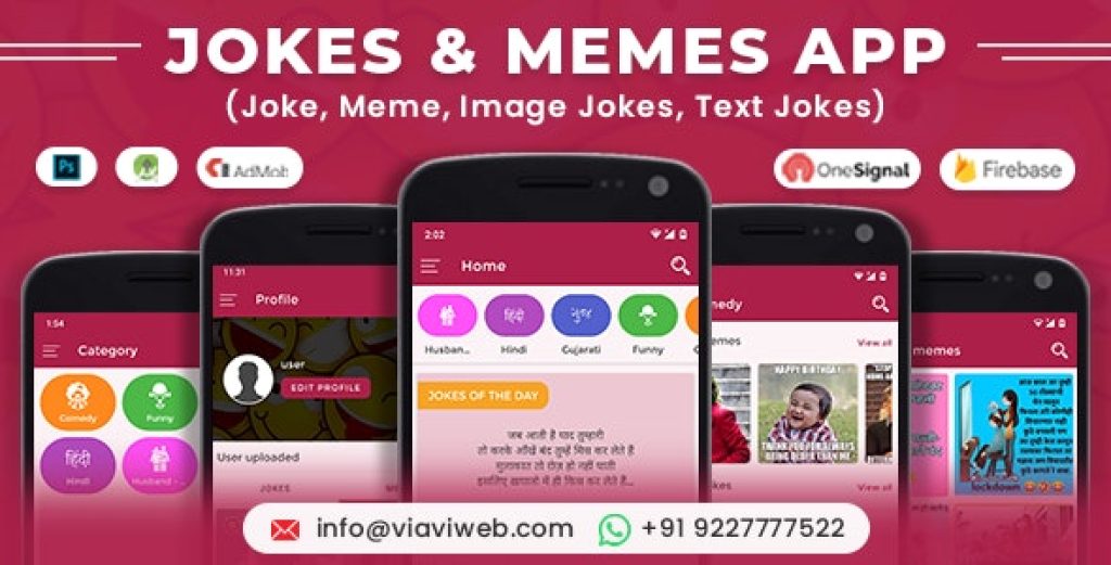 Android Jokes & Memes App (Joke, Meme, Image Jokes, Text Jokes) - Clean ...