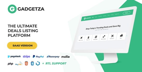 Gadgetza – Deals Listing Platform (SaaS)