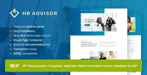 HR Advisor | Human Resources Recruiting WordPress Theme