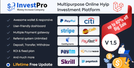 Hyip InvestPro – Advance HYIP ICO Investment Wallet Banking Platform