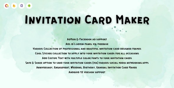 Invitation Card Maker – Digital Invitation Card Maker ( Android 12 Supported New Design)