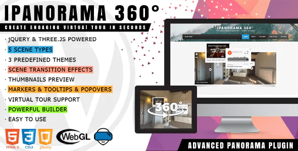 iPanorama 360° - Virtual Tour Builder for WordPress 1.6.29