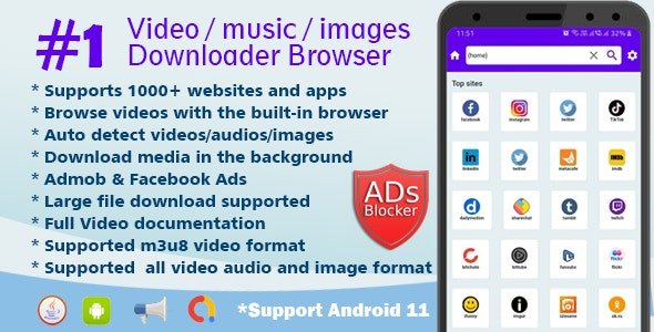 Lion Browser – Downloader Video audio images – All in one video downloader browser