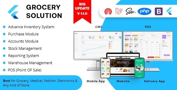 Namal – 5 in 1 Flutter Delivery Solution with POS for Single Multiple Location Business Brand 1.1.9
