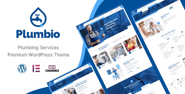 Plumbio – Plumbing Services WordPress Theme 1.7