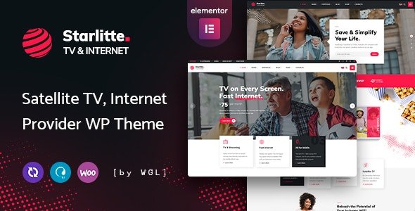 Starlitte – TV Internet Provider WordPress Theme 1.0.7
