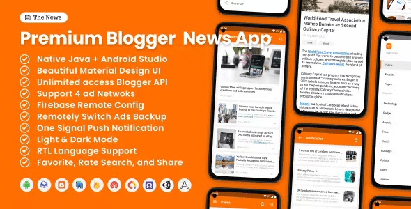 The News – Premium Blogger News App ( Android Flutter ) 2.0