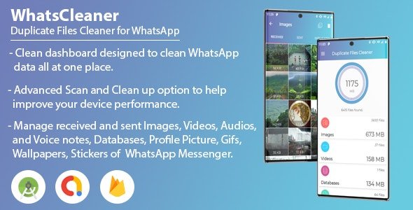 WhatsCleaner – Duplicate File Cleaner with Admob, Firebase & GDPR